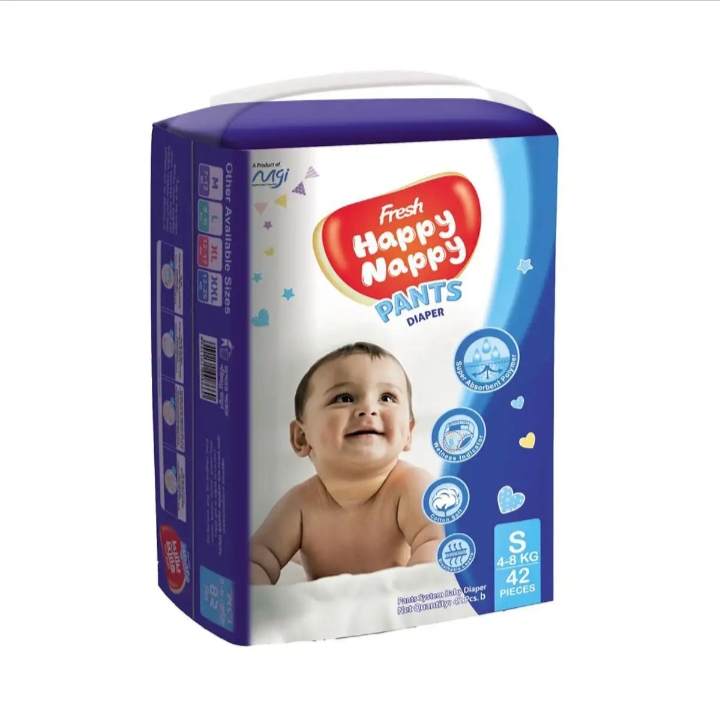 Fresh Happy Nappy Pant Diaper New Born (0-4kg) 42Pcs