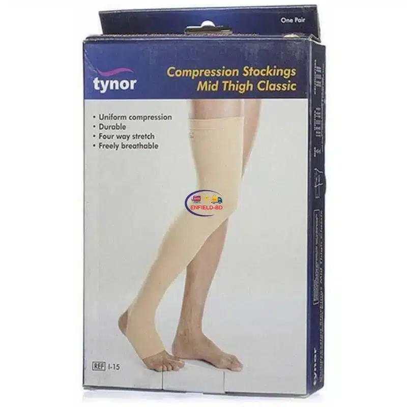 Tynor Compression Stockings Mid Thigh Classic I-15